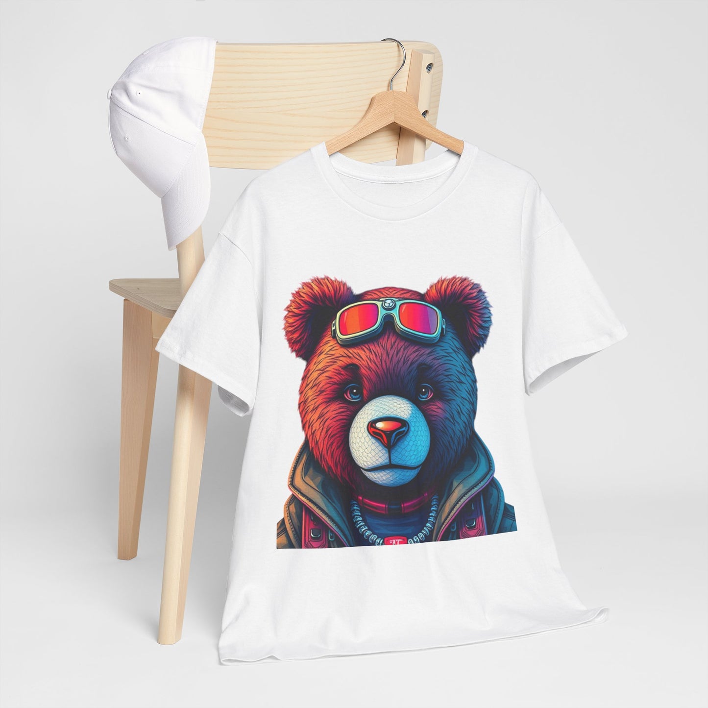 Tee: Hip Hop Teddy Bears Graphic Print