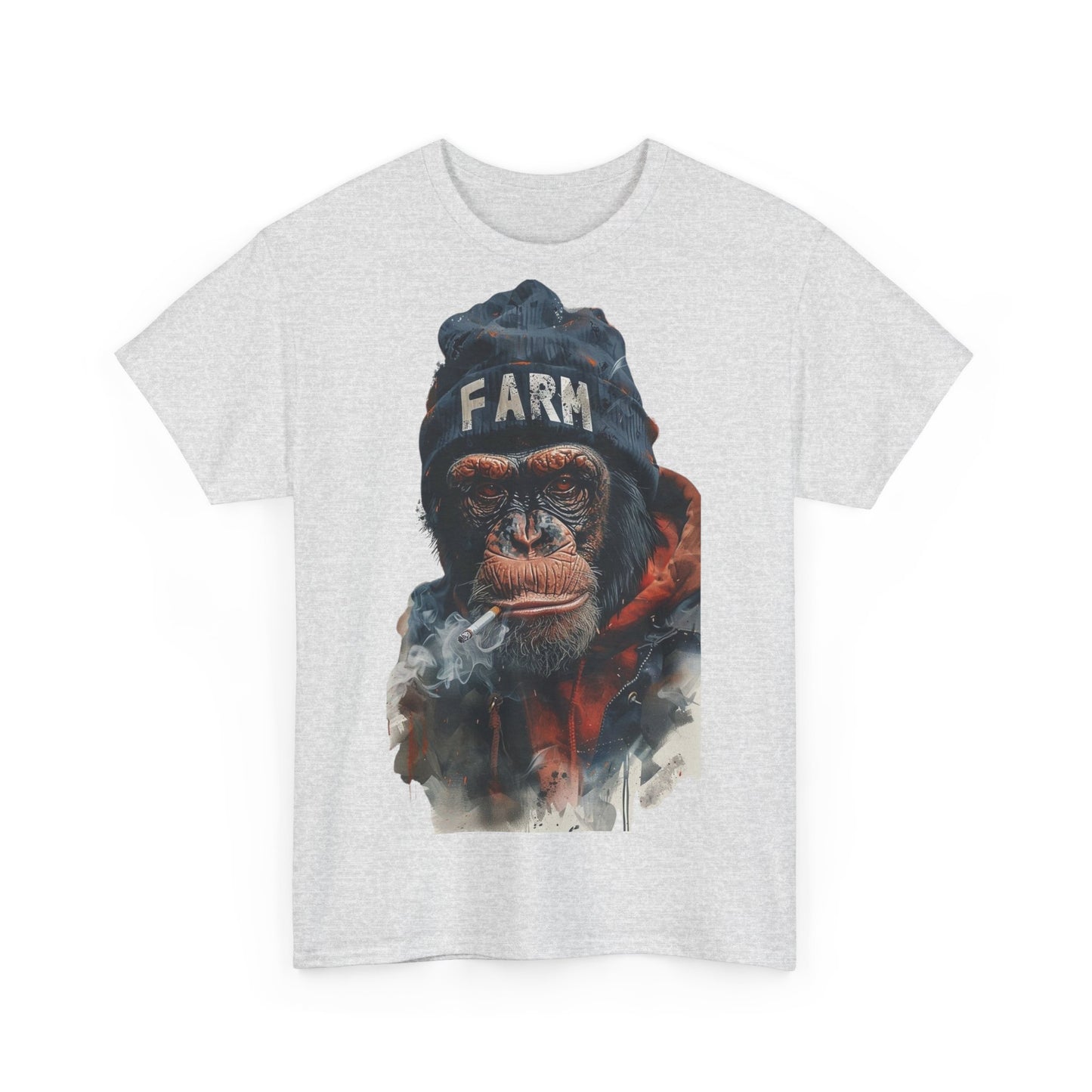 Cool Chimpanzee Farm Tee | Unisex Heavy Cotton T-Shirt