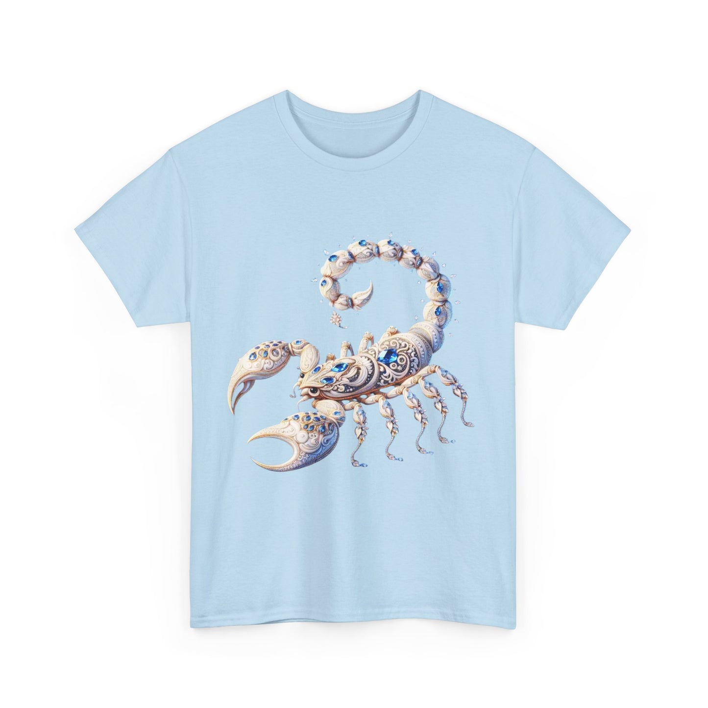 Scorpio Zodiac Unisex Heavy Cotton Tee – Astrology Inspired Casual Wear