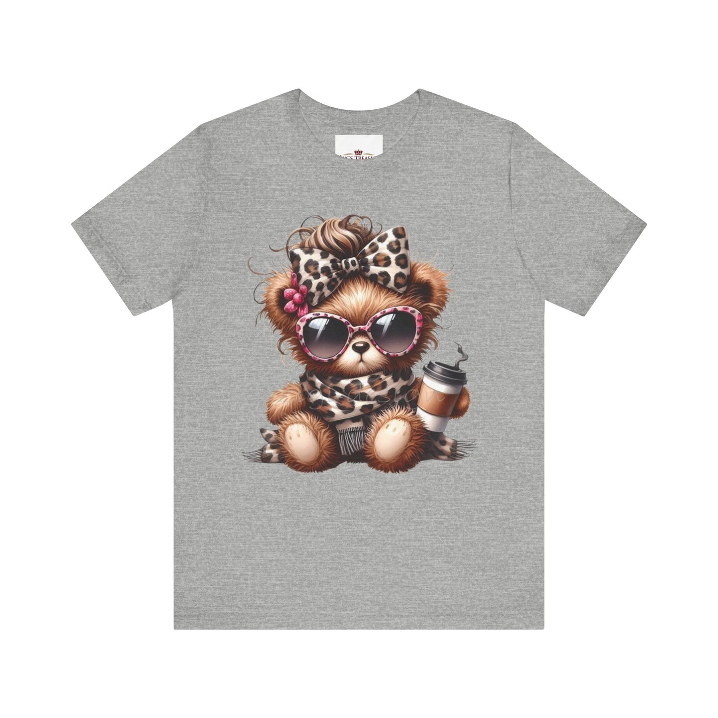 Cool Teddy With Coffee T-Shirt