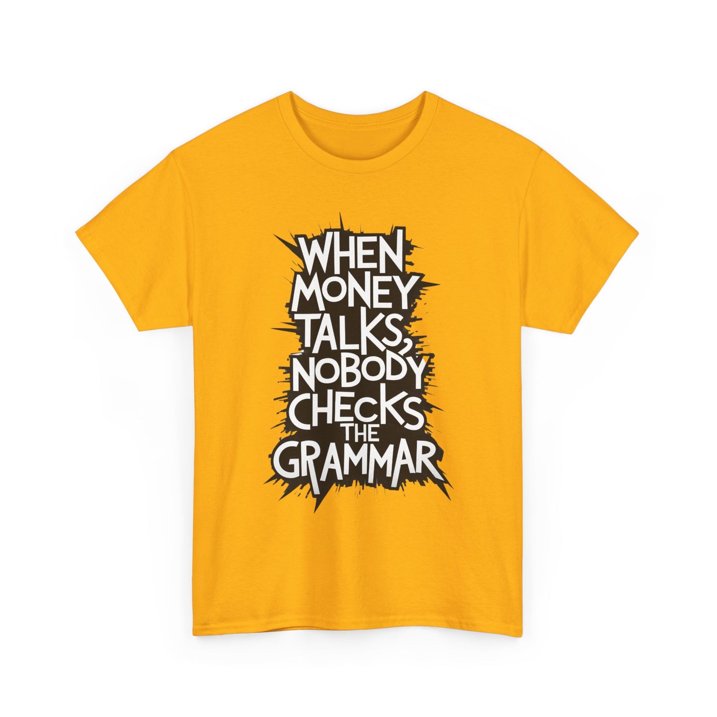 Funny Grammar Quote Unisex Heavy Cotton Tee - Perfect Gift for Writers and Students