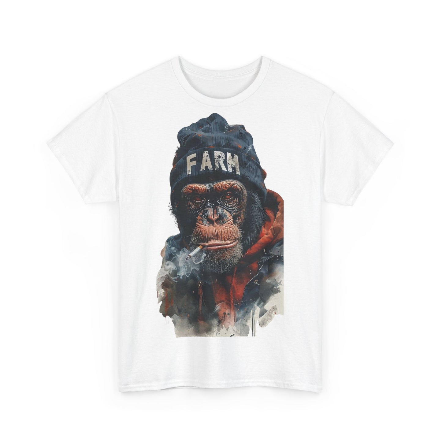 Cool Chimpanzee Farm Tee | Unisex Heavy Cotton T-Shirt