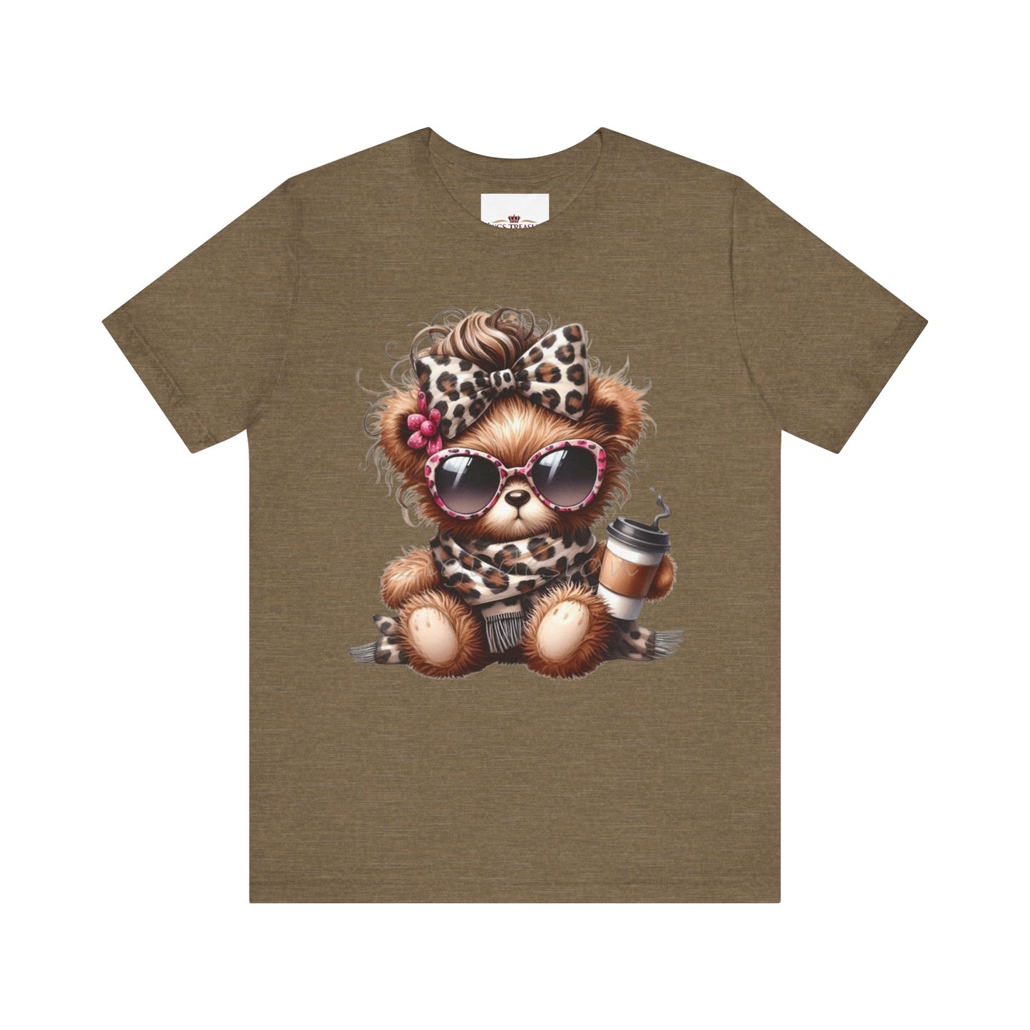 Cool Teddy With Coffee T-Shirt