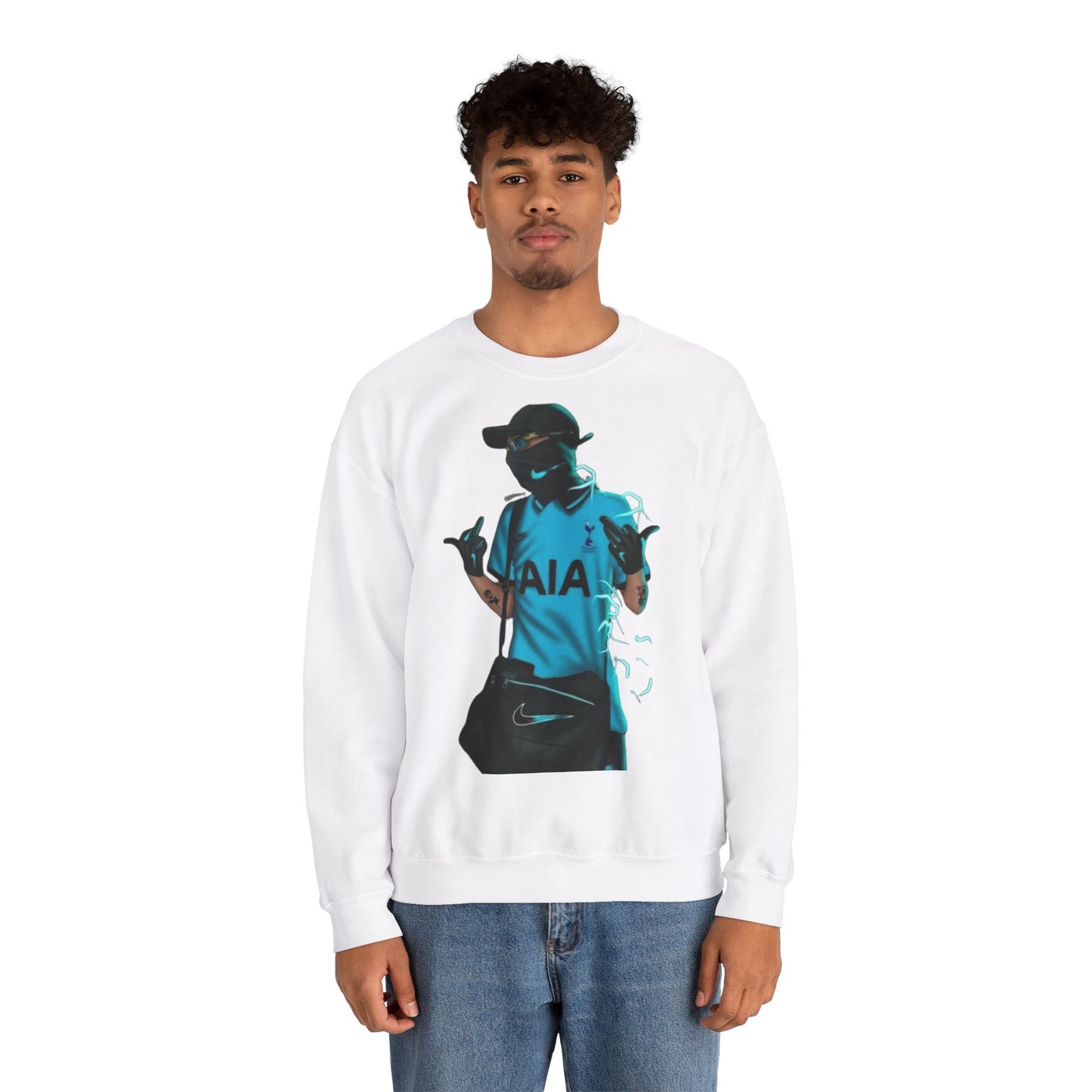 Crewneck Sweatshirt NIKE BLUE MAN Design