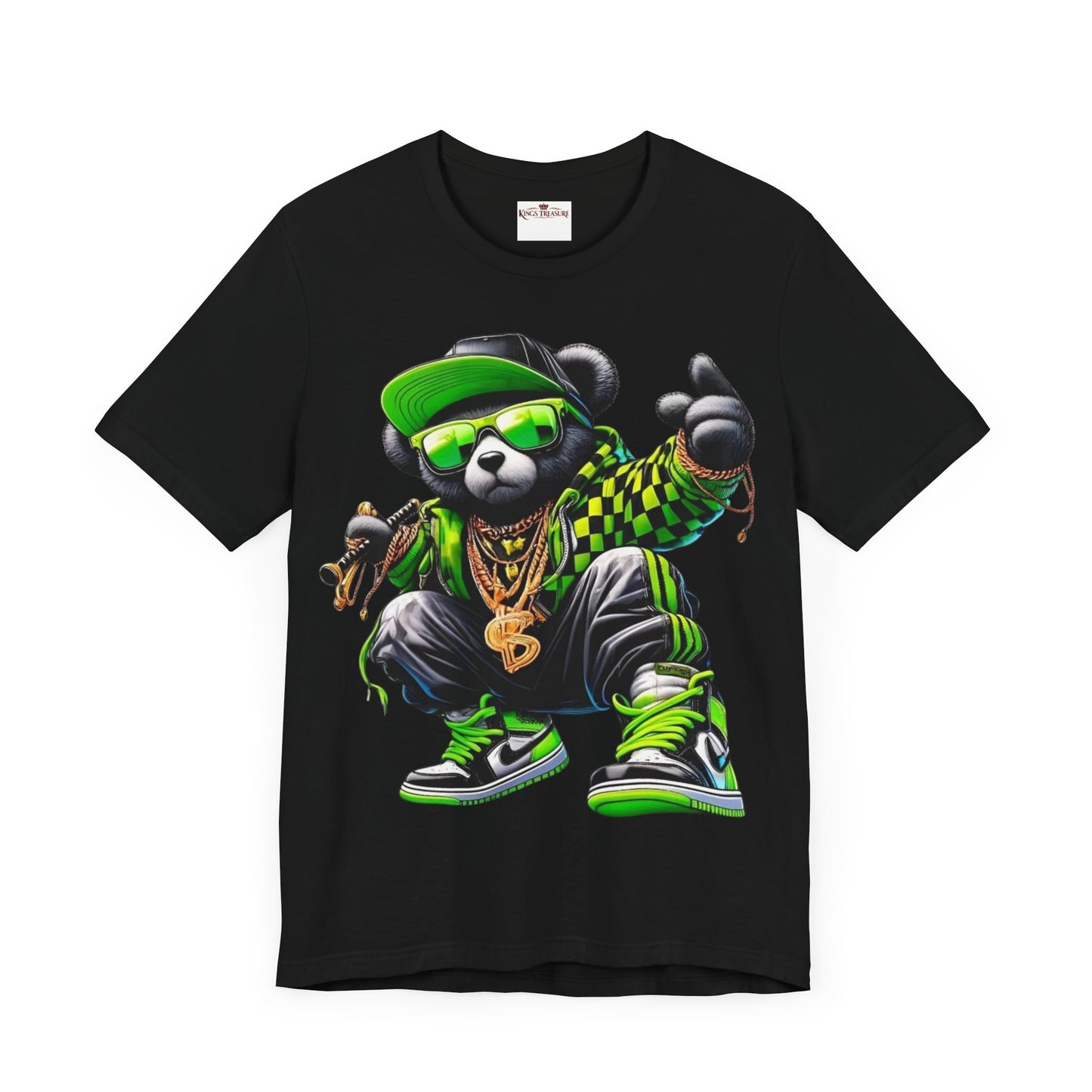 t-shirt the green teddy bear