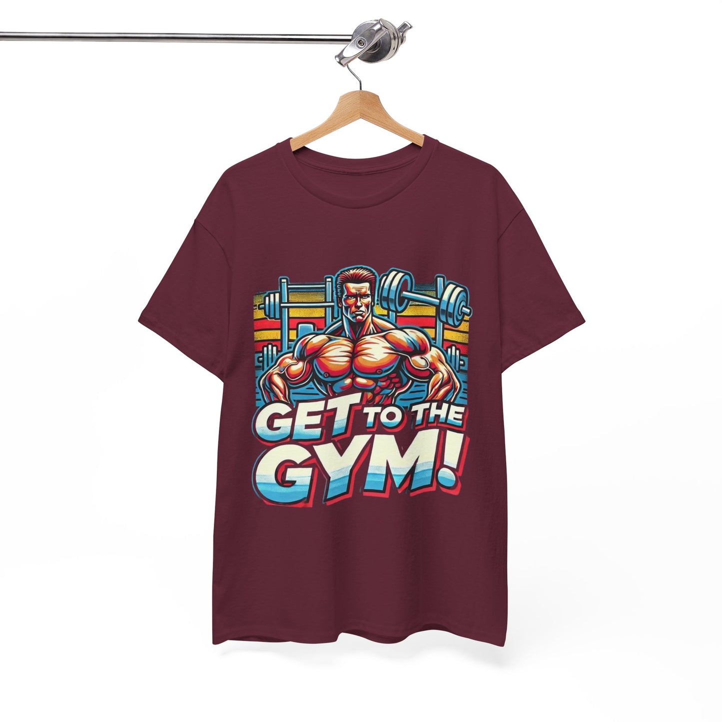 Get to the Gym Unisex Heavy Cotton Tee - Motivational Workout Shirt