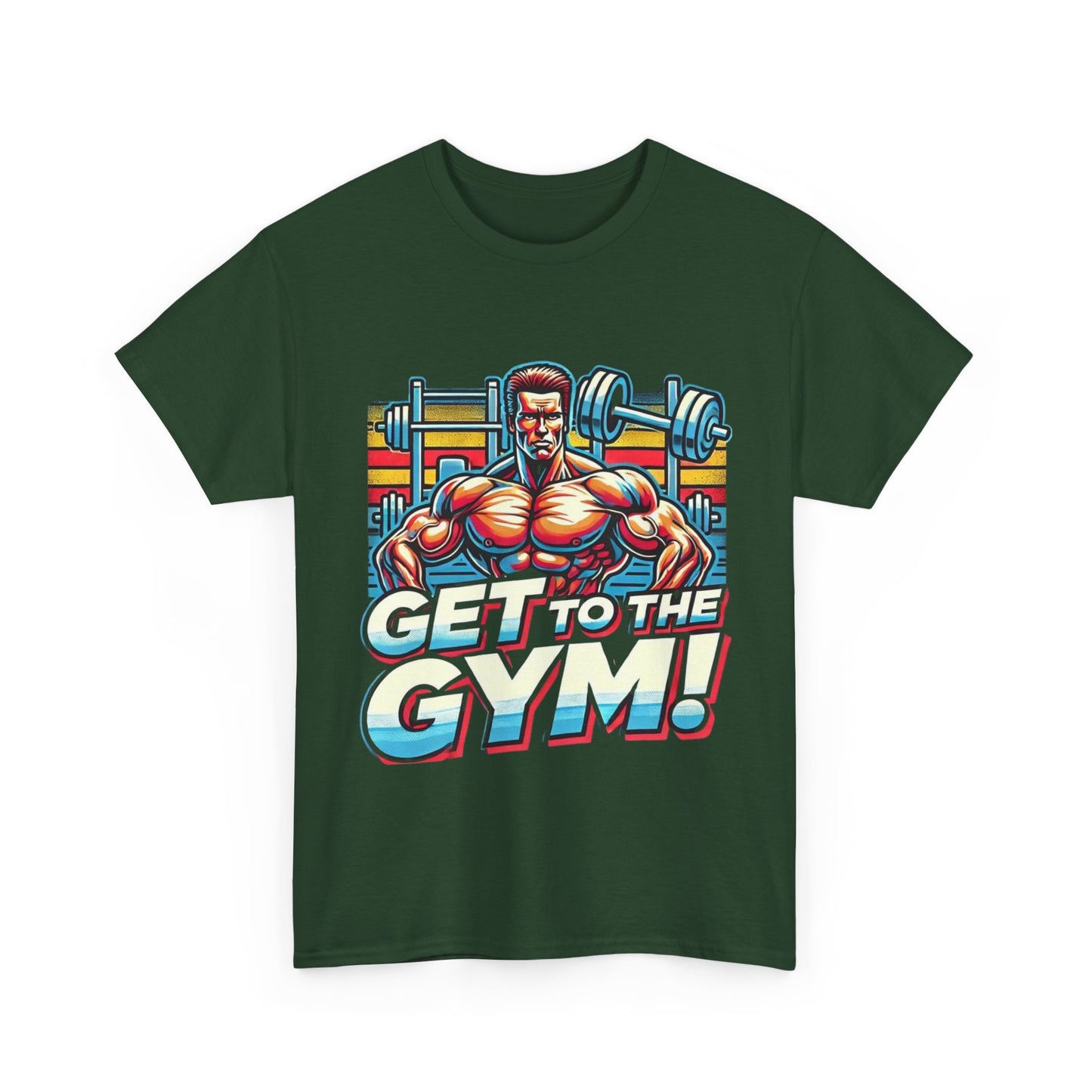 Get to the Gym Unisex Heavy Cotton Tee - Motivational Workout Shirt