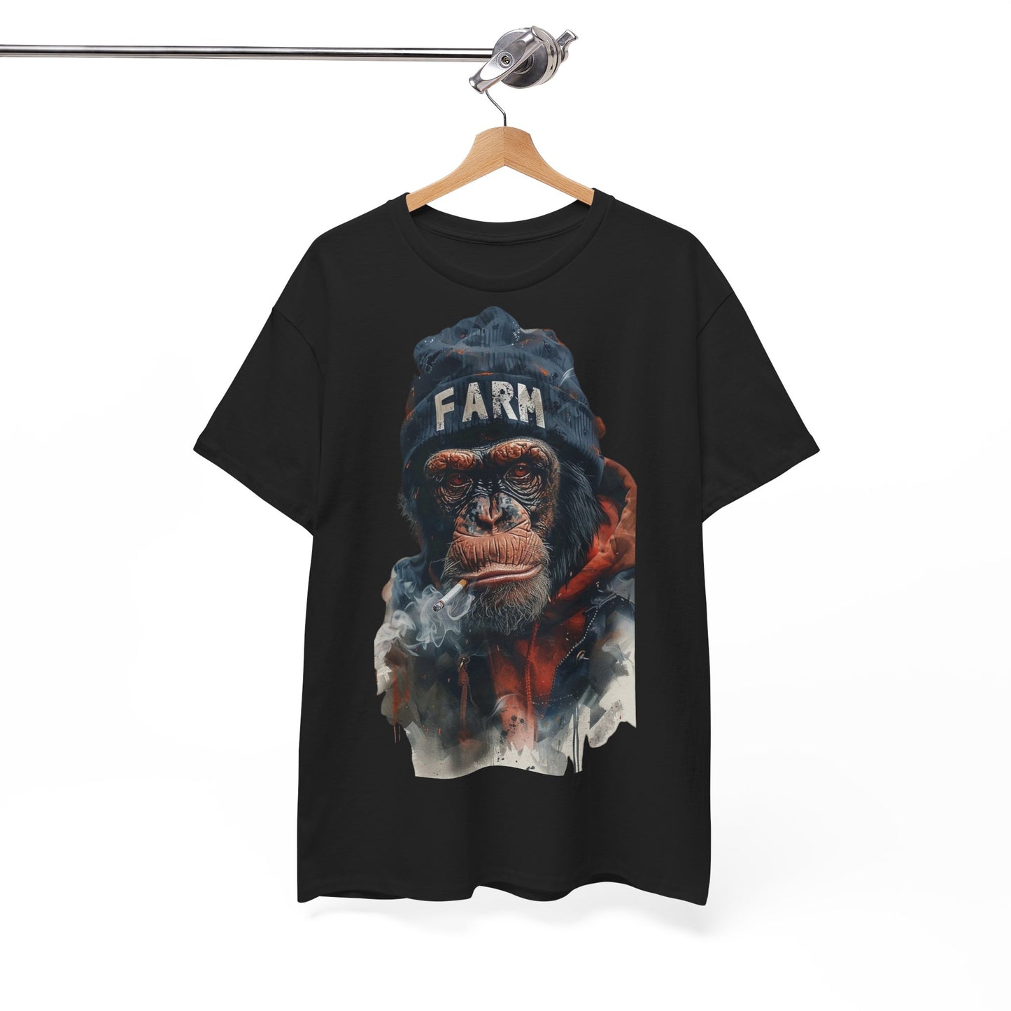 Cool Chimpanzee Farm Tee | Unisex Heavy Cotton T-Shirt