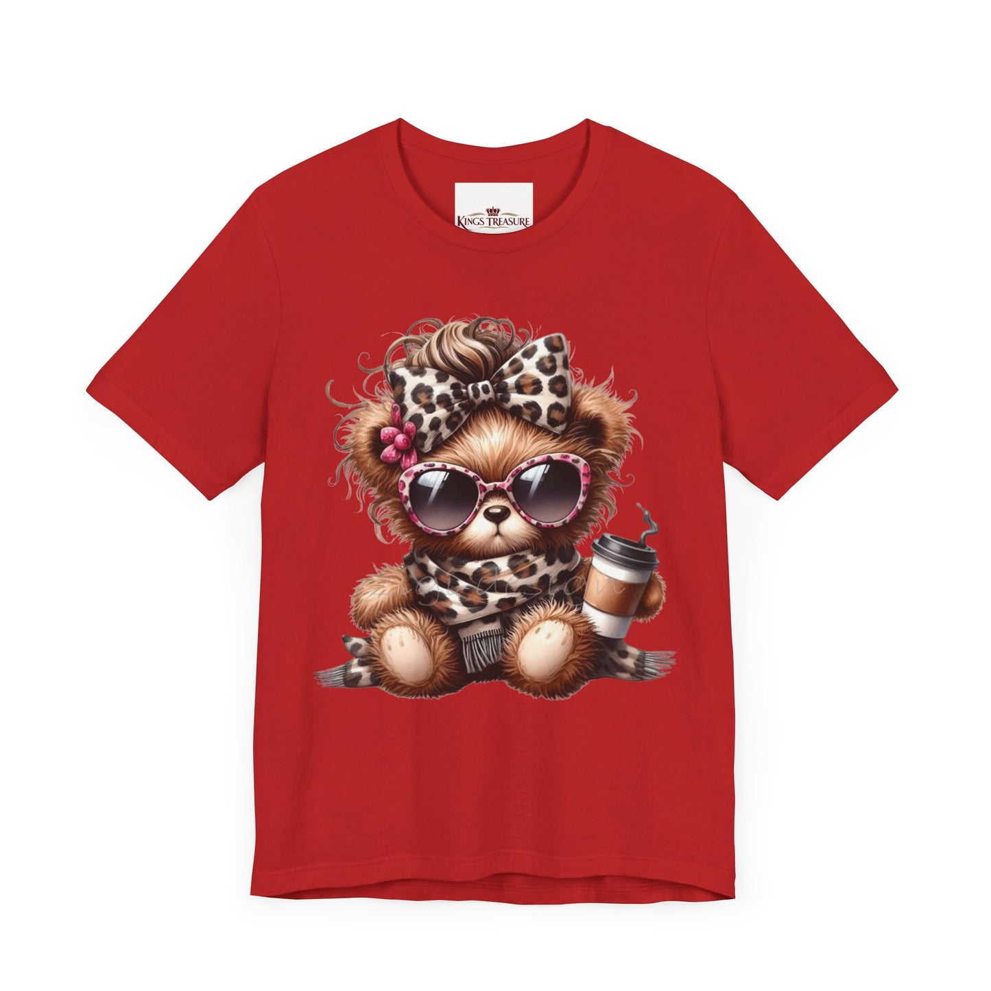 Cool Teddy With Coffee T-Shirt