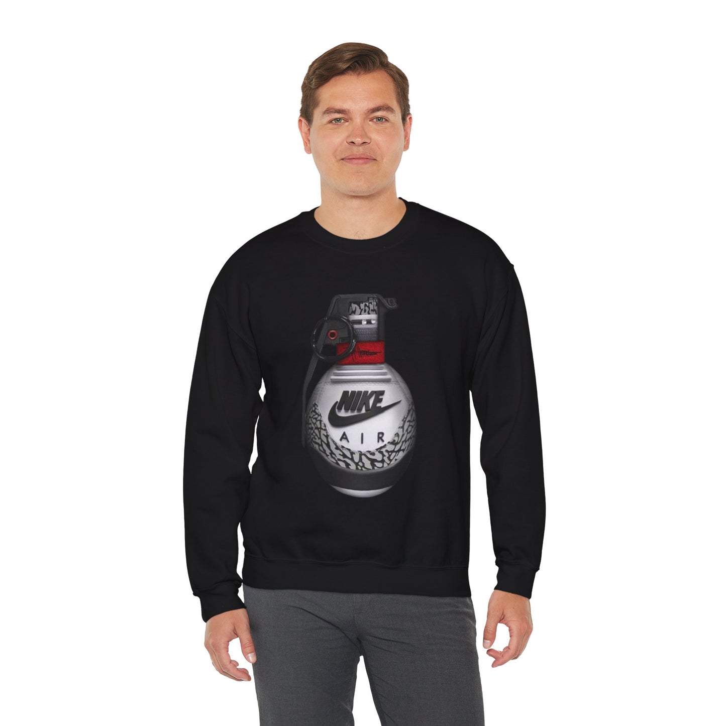 Crewneck Sweatshirt with Nike Granade Design