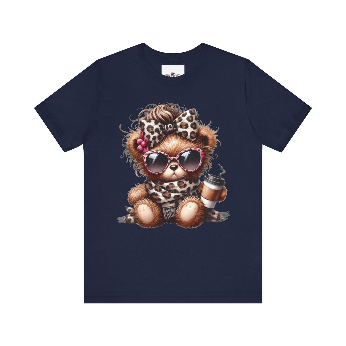 Cool Teddy With Coffee T-Shirt