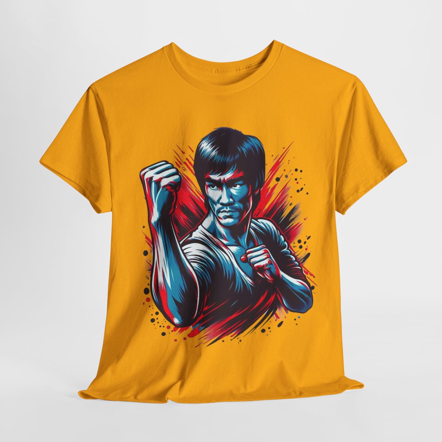 Unisex Heavy Cotton Tee - Bruce Lee Inspired Martial Arts Graphic T-Shirt