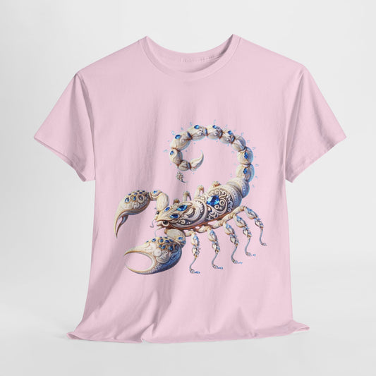 Scorpio Zodiac Unisex Heavy Cotton Tee – Astrology Inspired Casual Wear