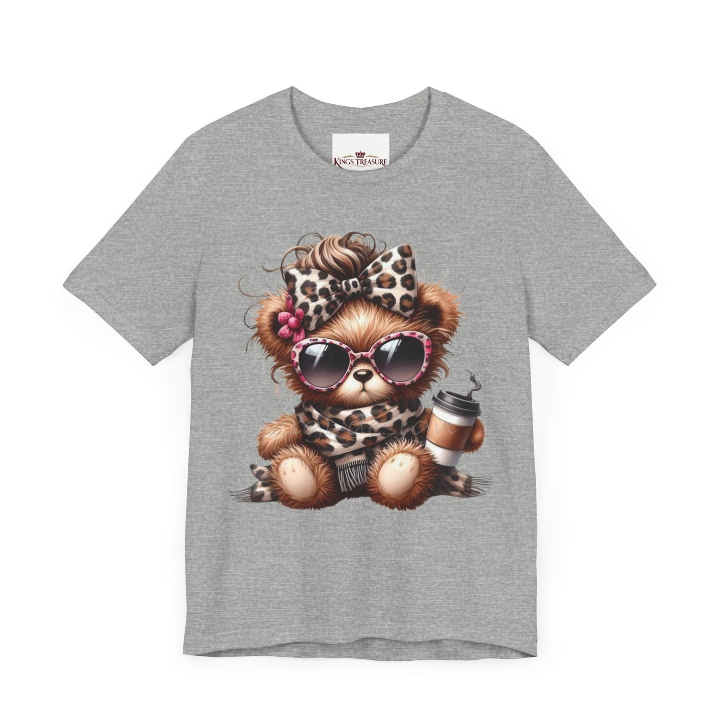 Cool Teddy With Coffee T-Shirt