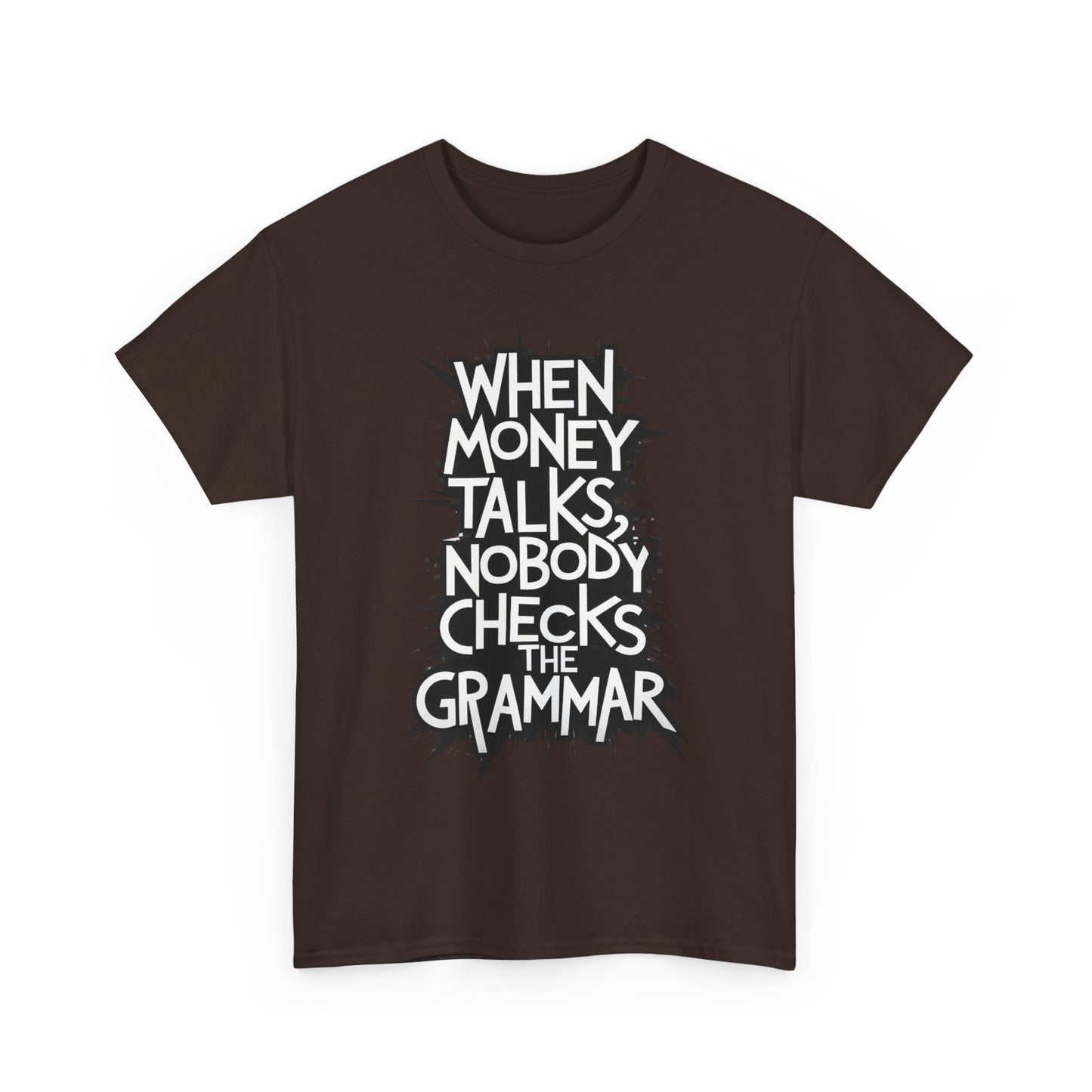 Funny Grammar Quote Unisex Heavy Cotton Tee - Perfect Gift for Writers and Students