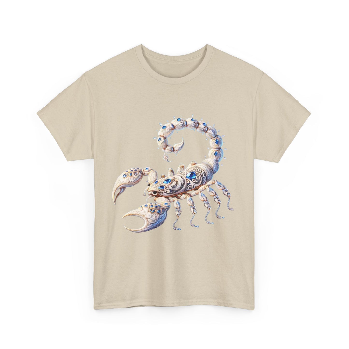 Scorpio Zodiac Unisex Heavy Cotton Tee – Astrology Inspired Casual Wear