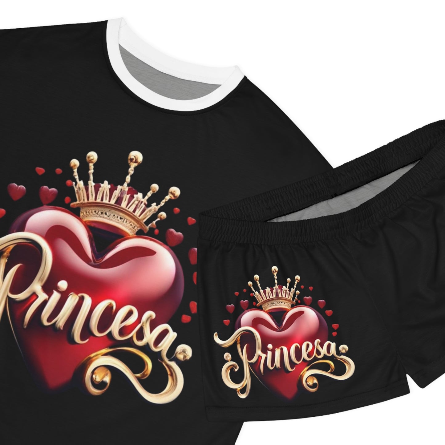 Women's Short Pajama Set - Princesa Design