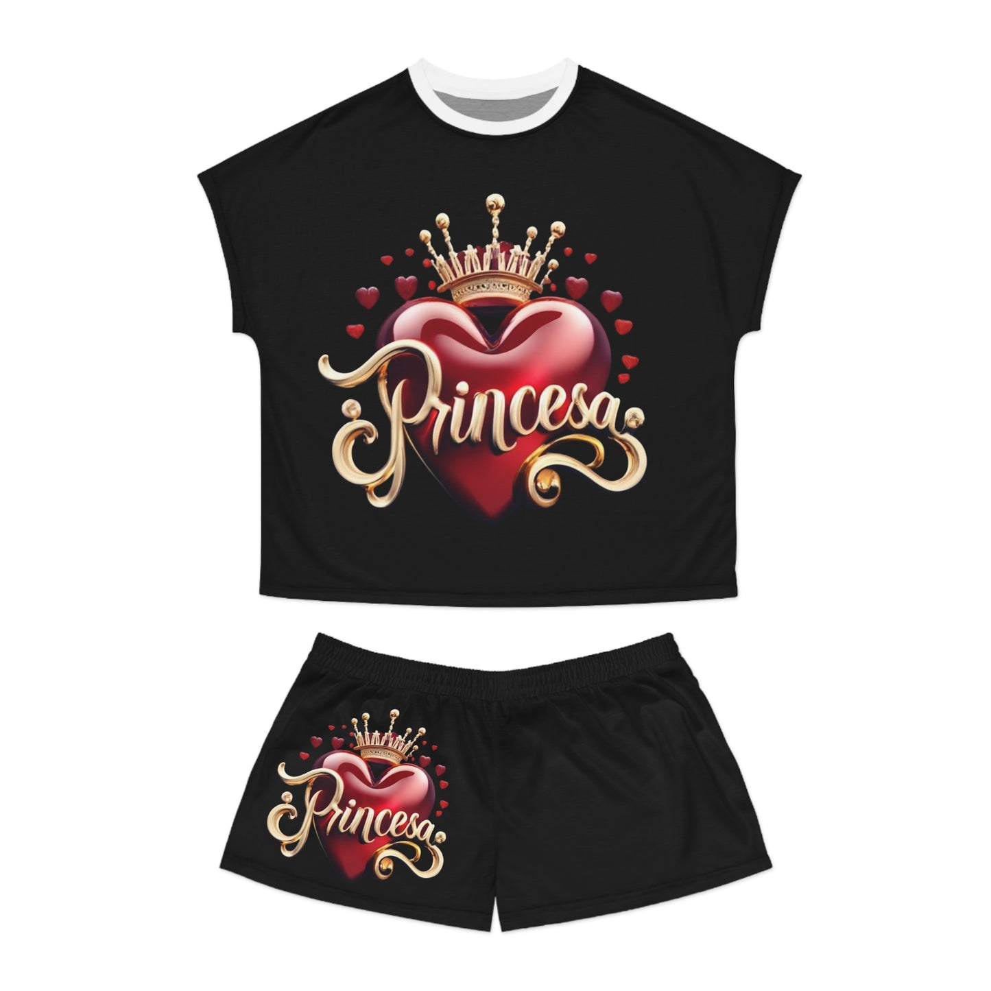 Women's Short Pajama Set - Princesa Design