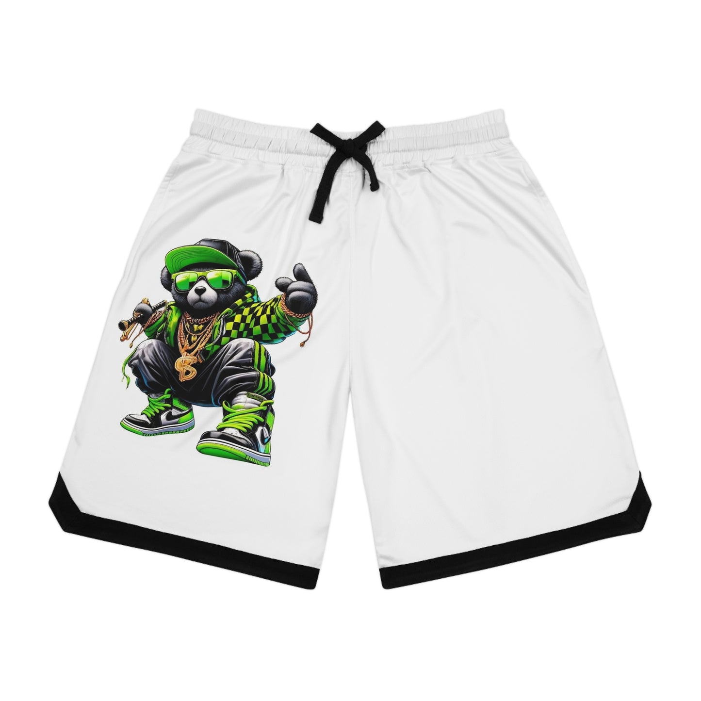 Basketball Rib Shorts cool green bear