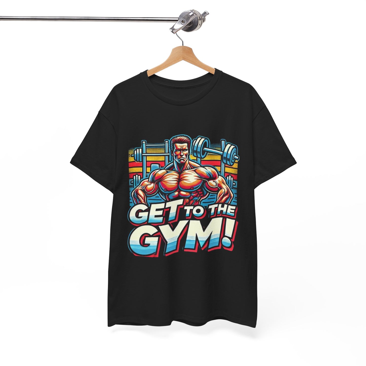 Get to the Gym Unisex Heavy Cotton Tee - Motivational Workout Shirt