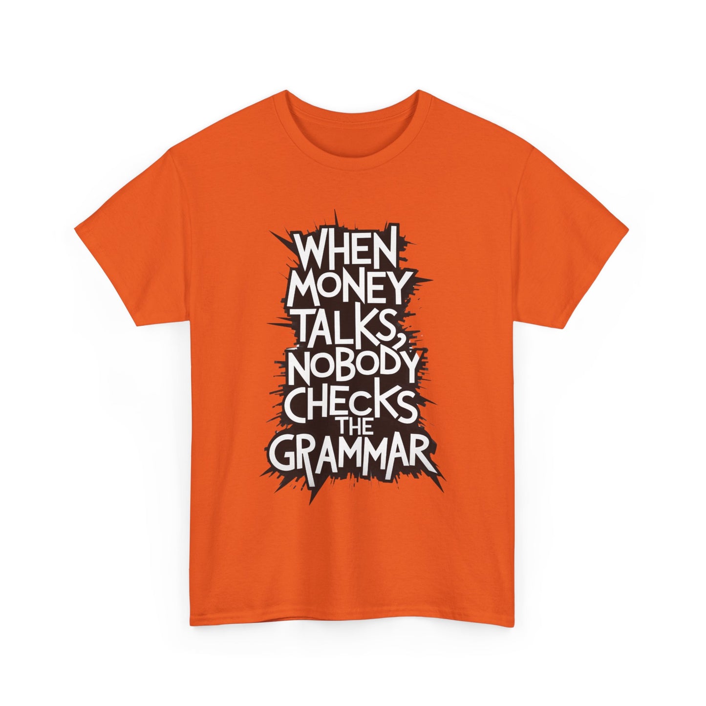 Funny Grammar Quote Unisex Heavy Cotton Tee - Perfect Gift for Writers and Students