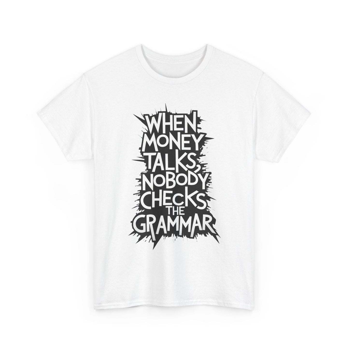 Funny Grammar Quote Unisex Heavy Cotton Tee - Perfect Gift for Writers and Students