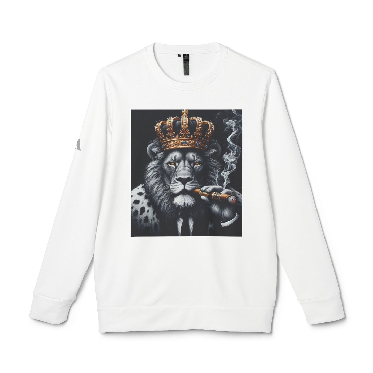 adidas Unisex Fleece Crewneck Sweatshirt lion