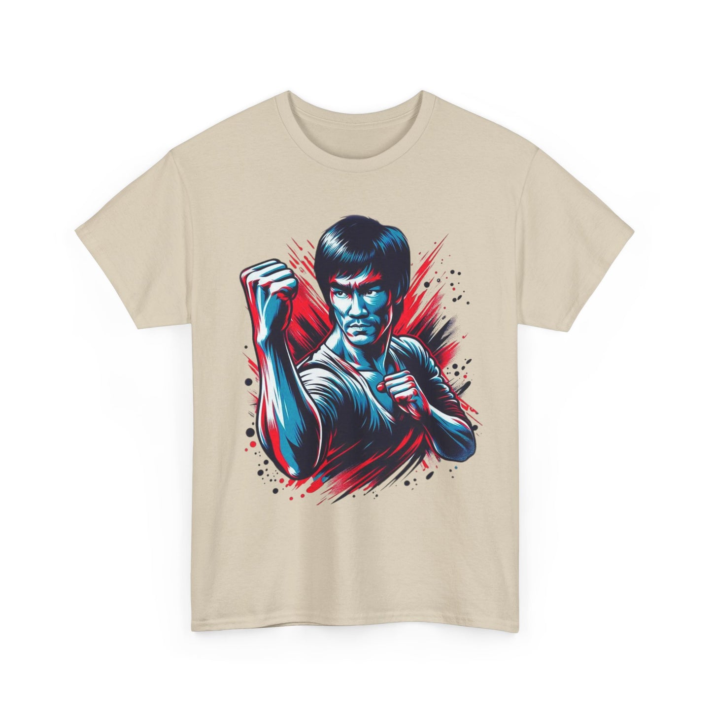 Unisex Heavy Cotton Tee - Bruce Lee Inspired Martial Arts Graphic T-Shirt