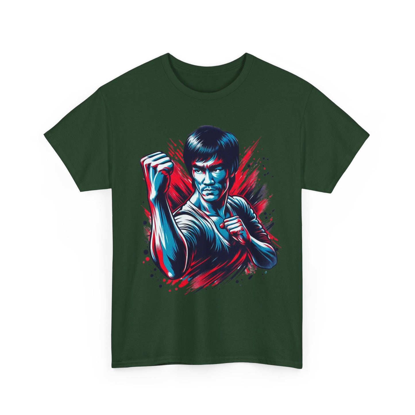 Unisex Heavy Cotton Tee - Bruce Lee Inspired Martial Arts Graphic T-Shirt