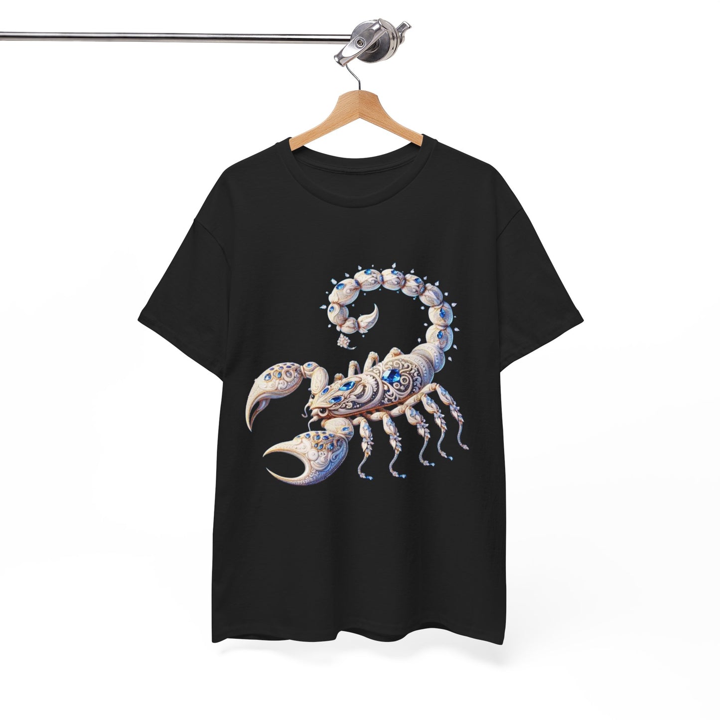 Scorpio Zodiac Unisex Heavy Cotton Tee – Astrology Inspired Casual Wear