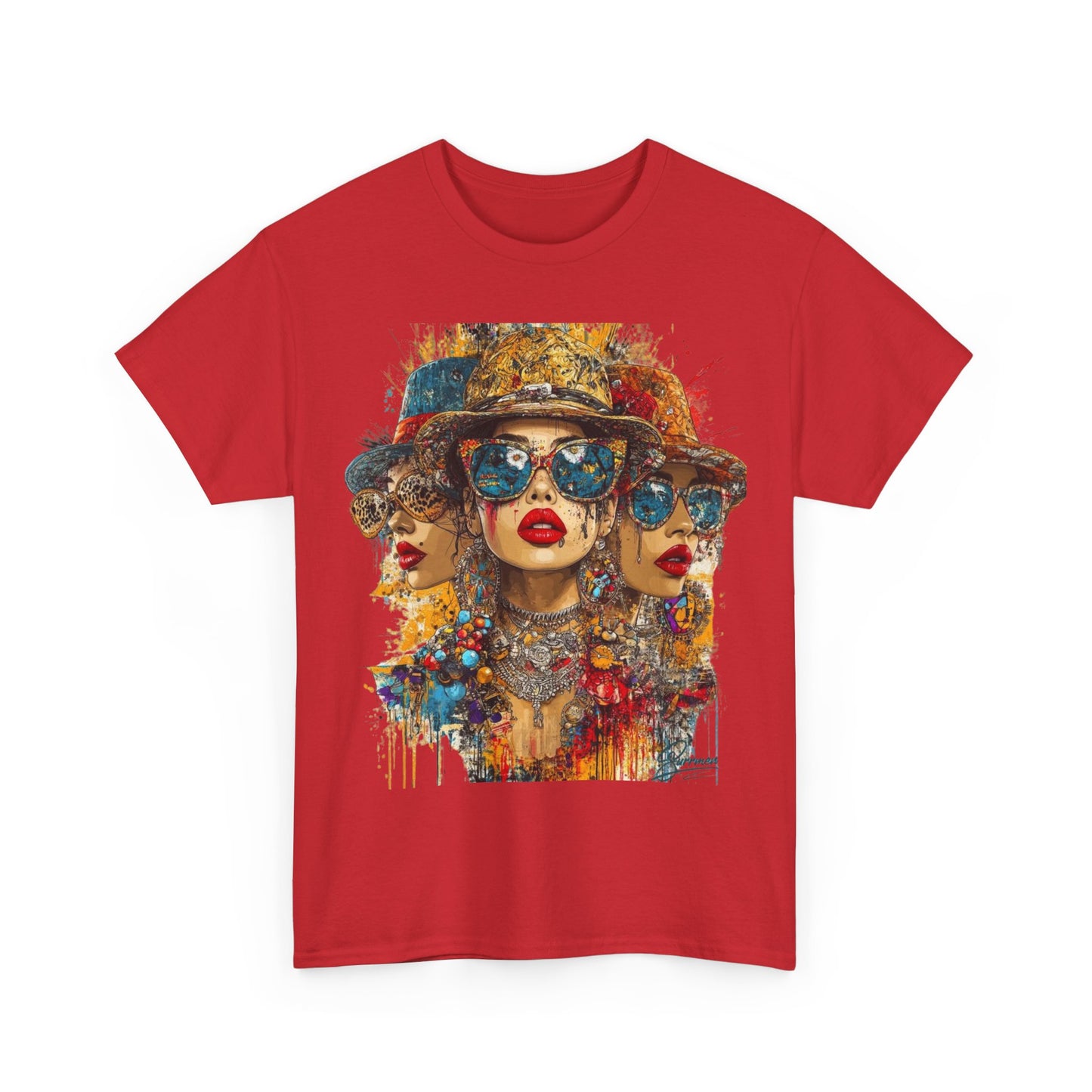 Unisex Heavy Cotton T-shirt trio glamour girls