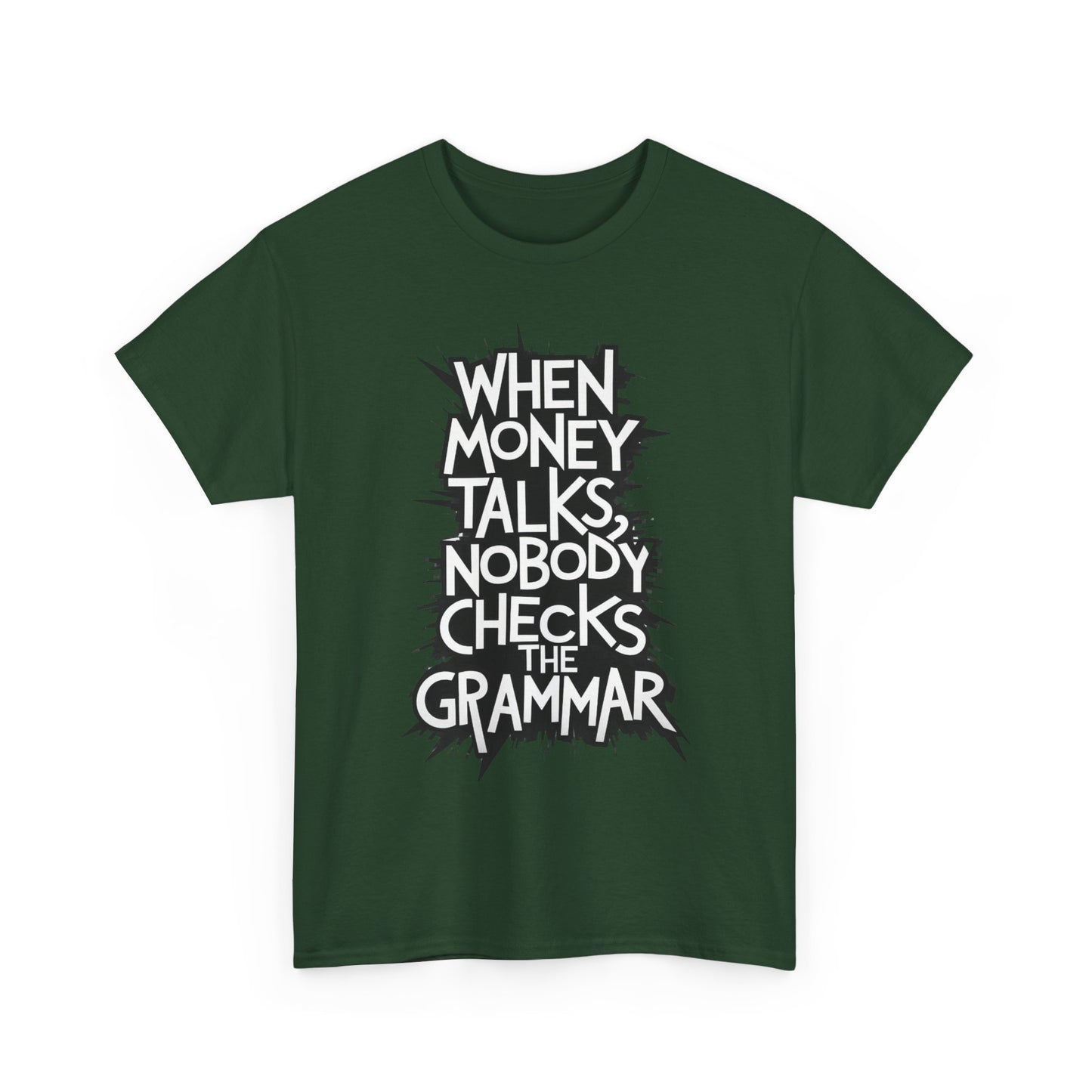 Funny Grammar Quote Unisex Heavy Cotton Tee - Perfect Gift for Writers and Students