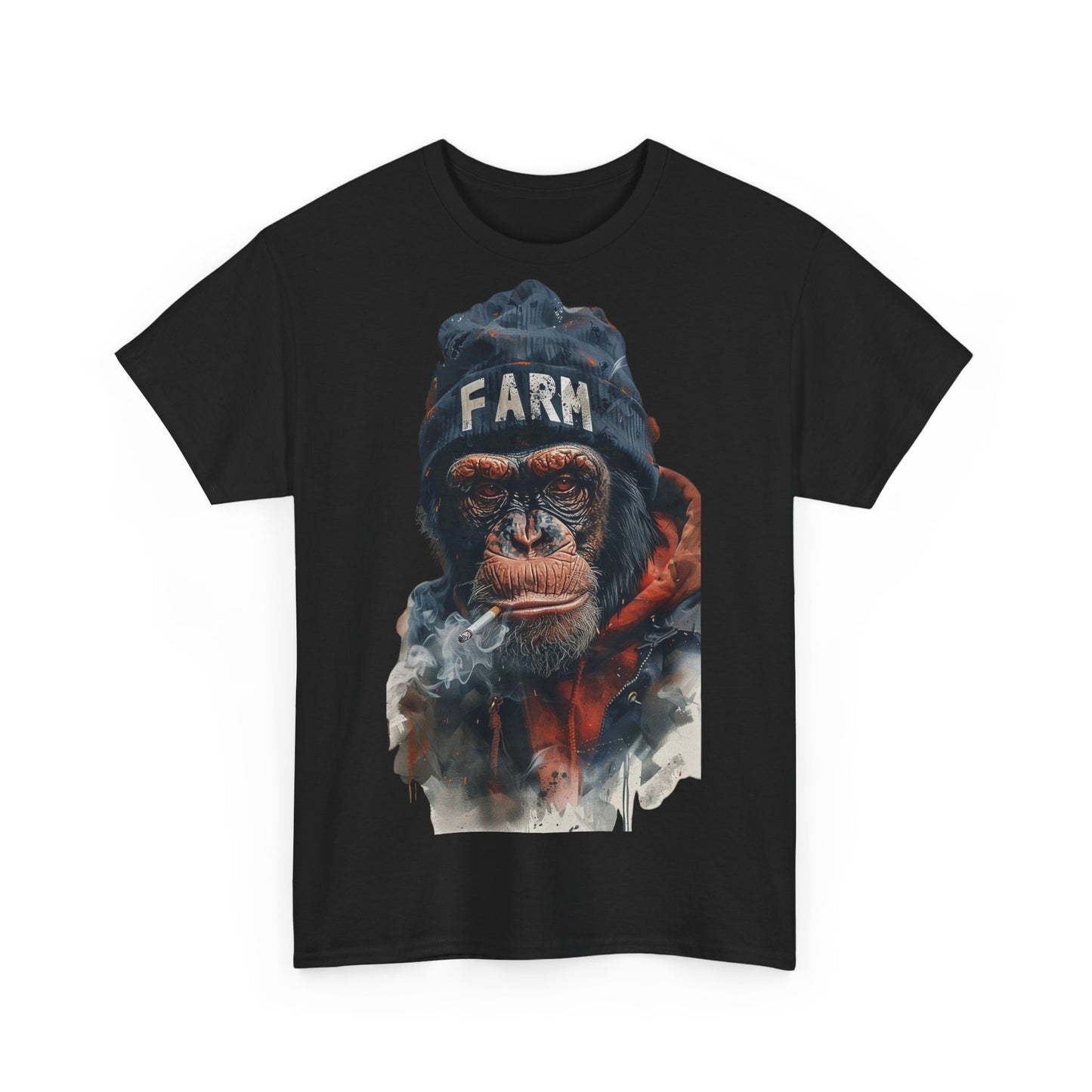 Cool Chimpanzee Farm Tee | Unisex Heavy Cotton T-Shirt