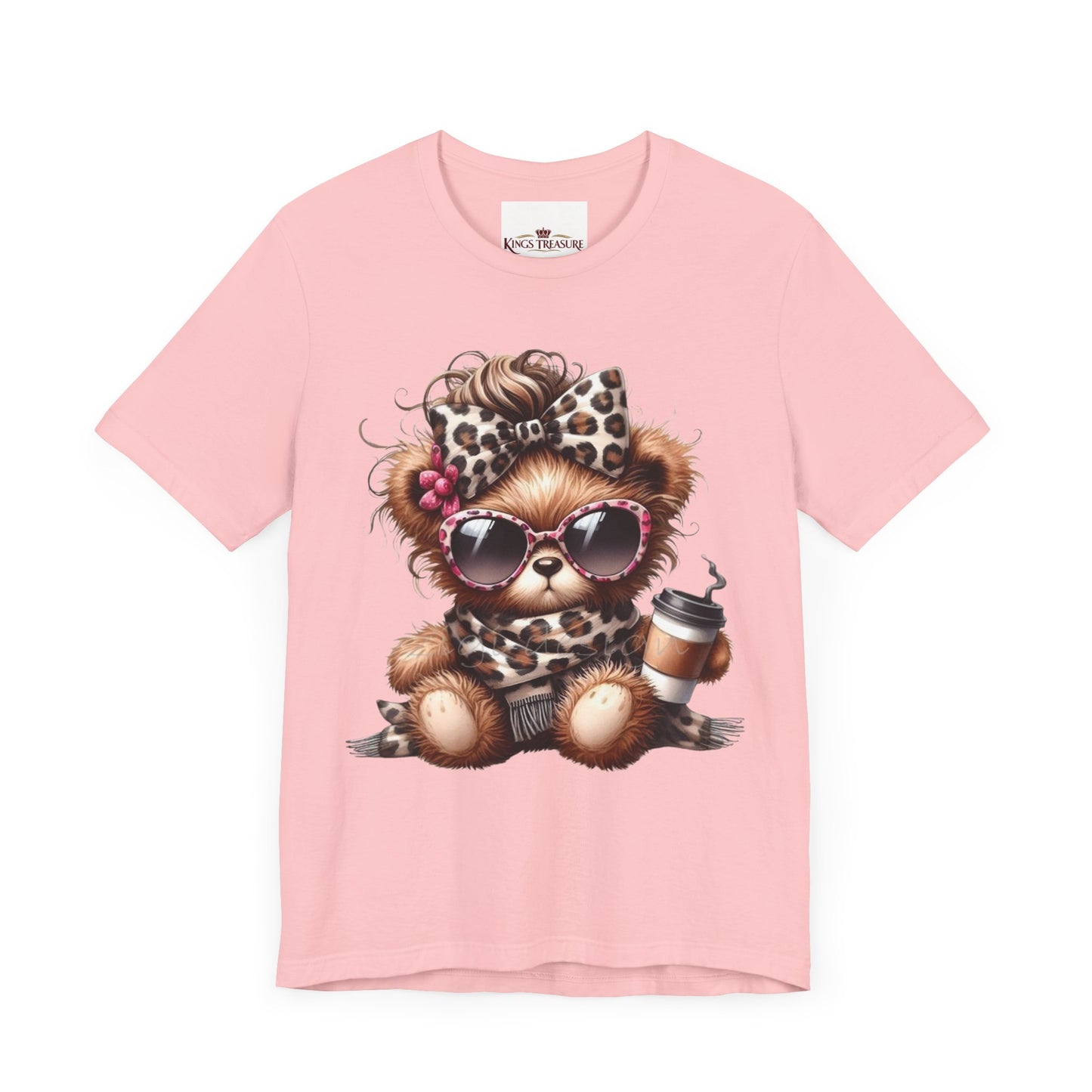 Cool Teddy With Coffee T-Shirt