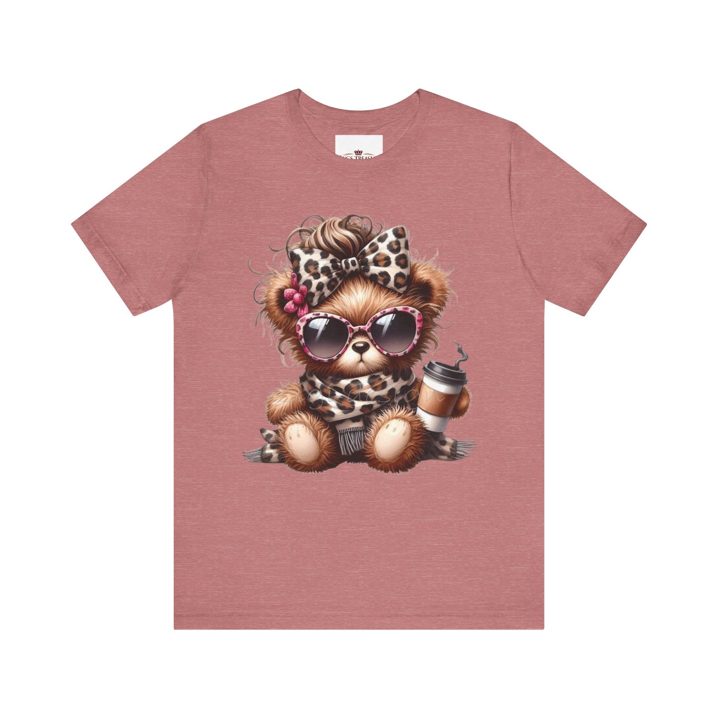 Cool Teddy With Coffee T-Shirt