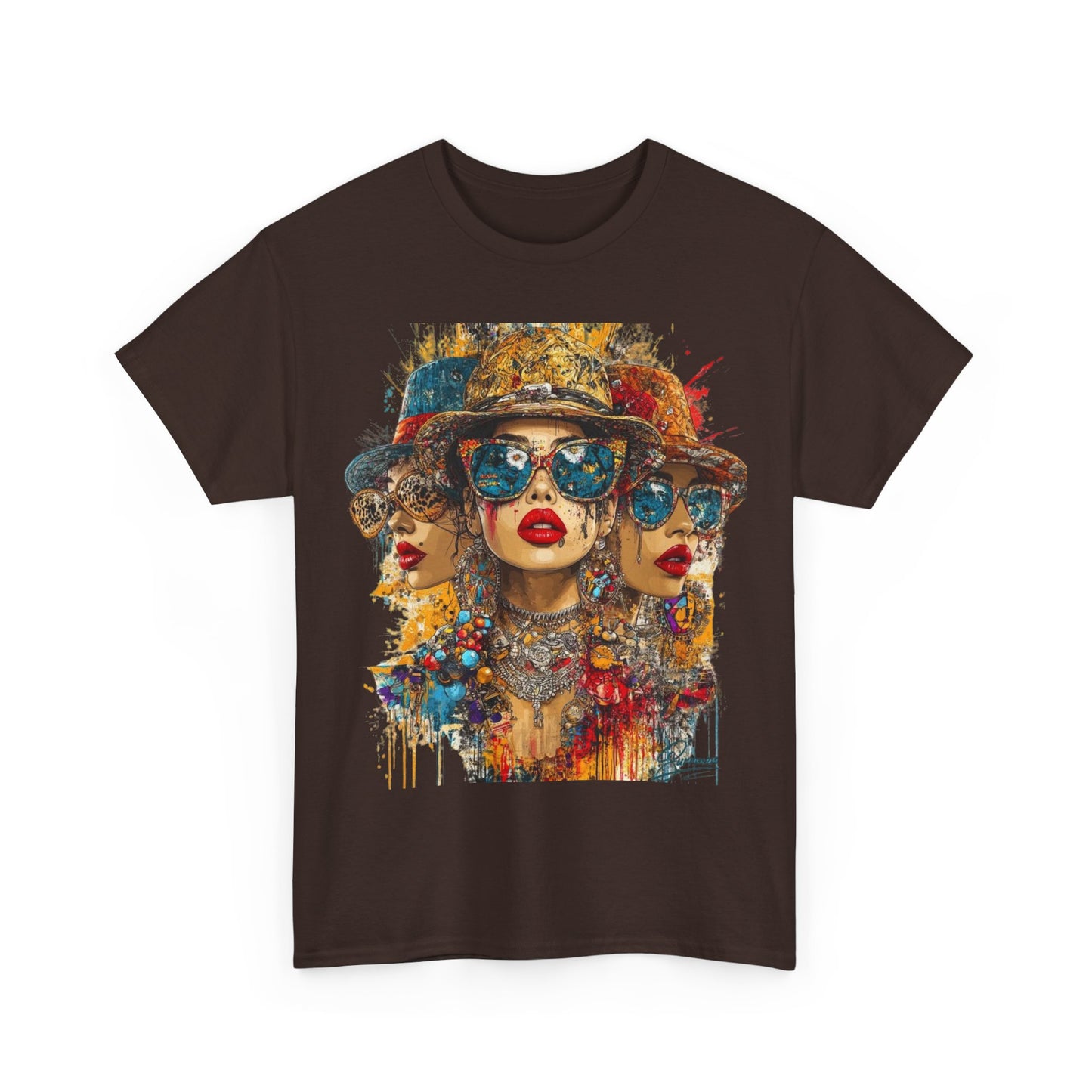 Unisex Heavy Cotton T-shirt trio glamour girls