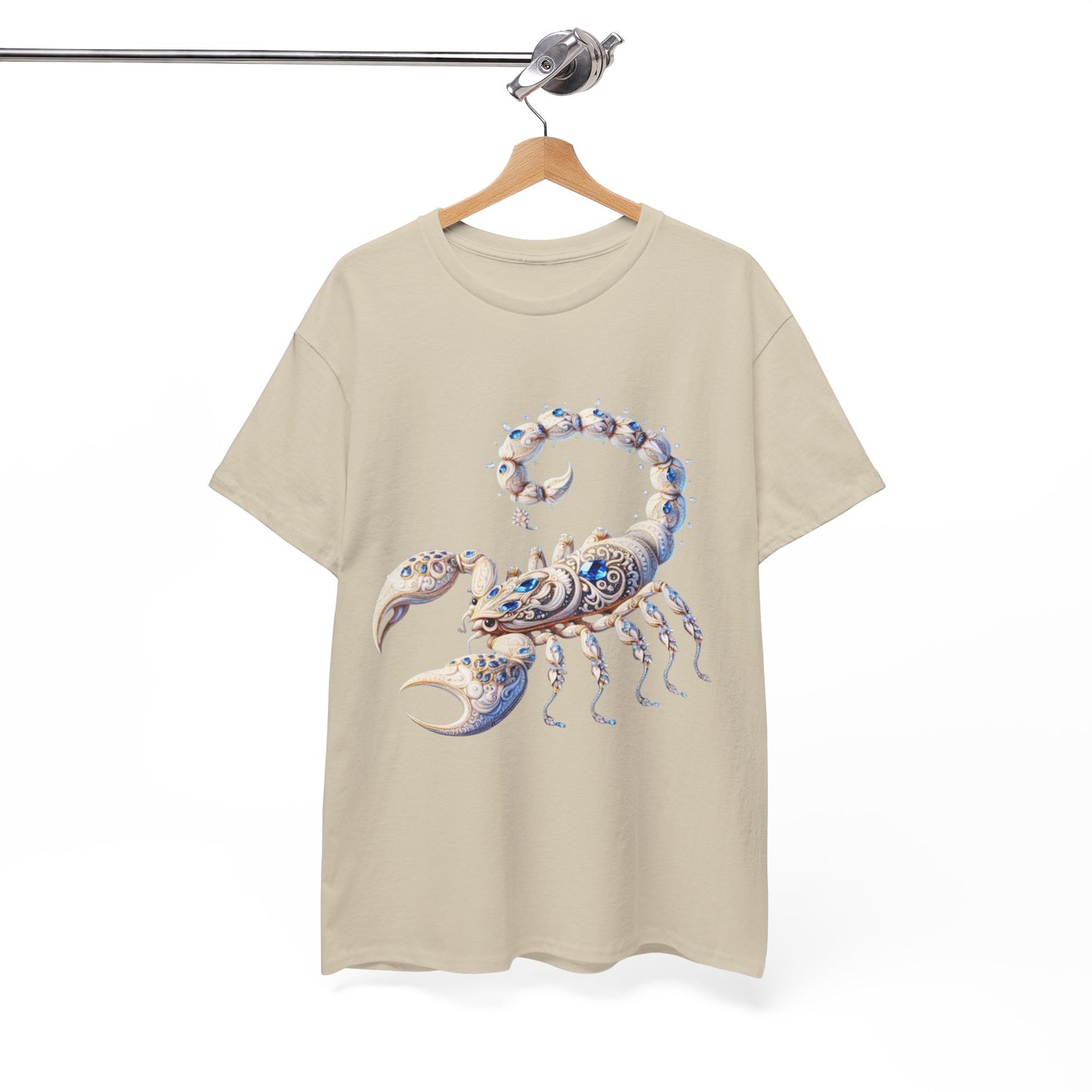 Scorpio Zodiac Unisex Heavy Cotton Tee – Astrology Inspired Casual Wear