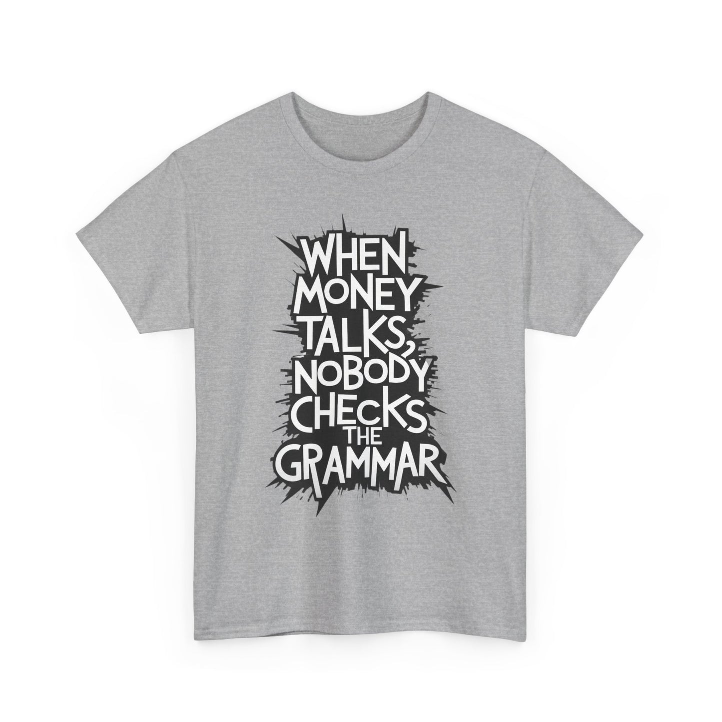 Funny Grammar Quote Unisex Heavy Cotton Tee - Perfect Gift for Writers and Students