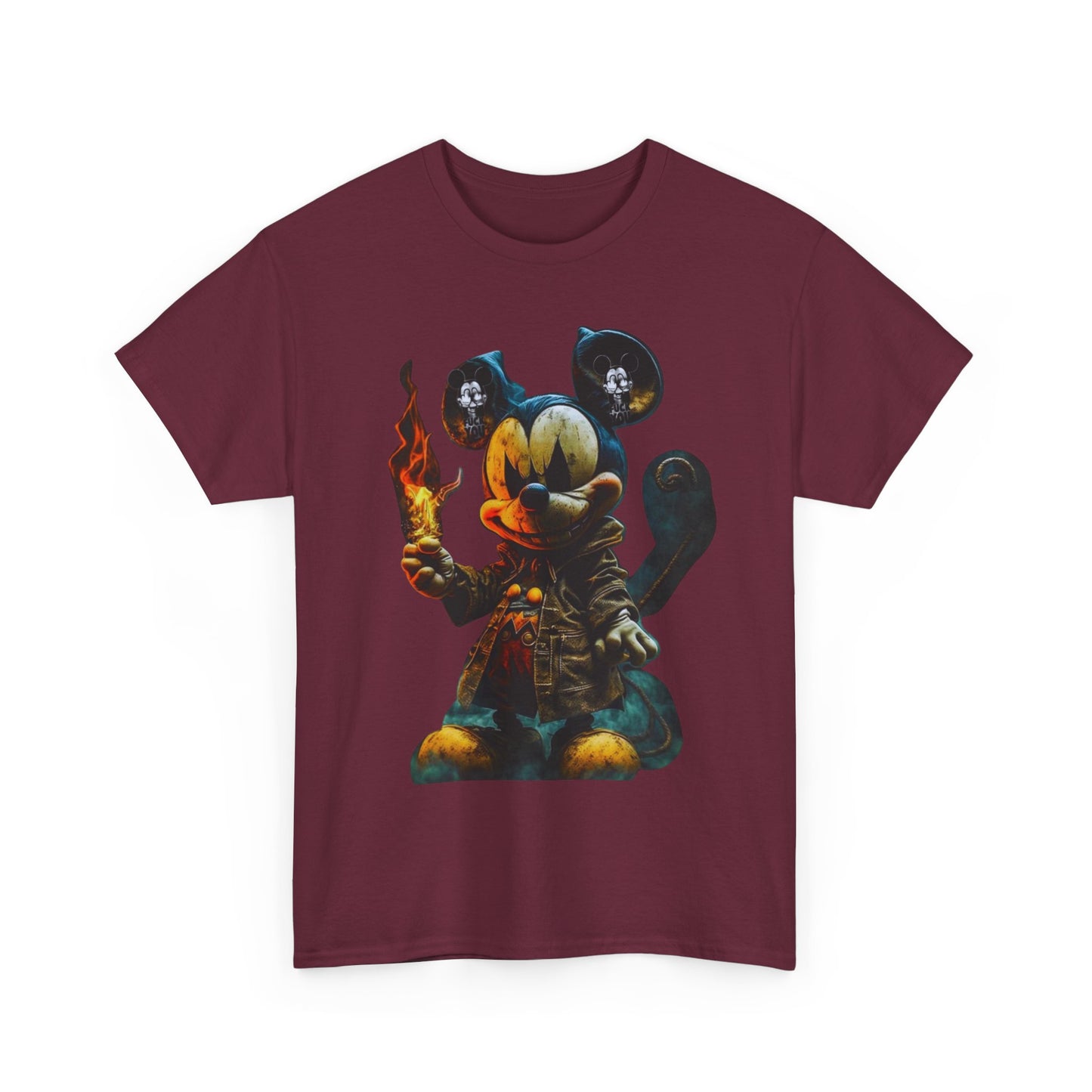 Pirate Mickey Unisex Heavy Cotton Tee - Fun & Quirky Graphic T-Shirt for Disney Lovers