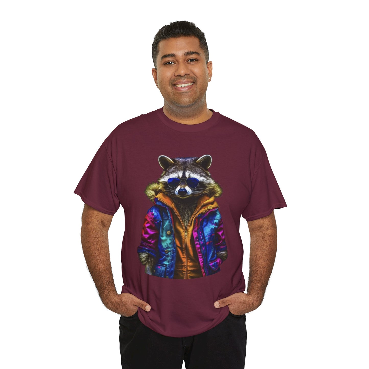 Unisex Heavy Cotton T-shirt the raccoon