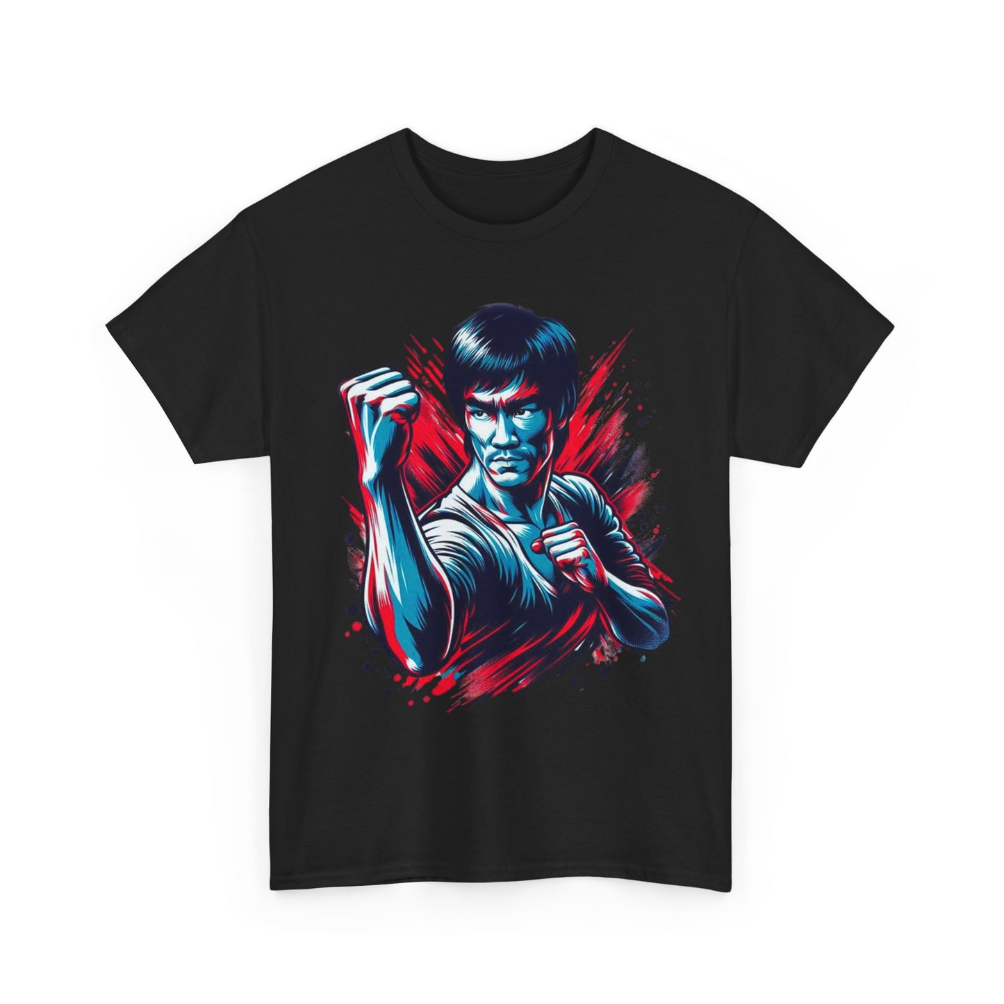 Unisex Heavy Cotton Tee - Bruce Lee Inspired Martial Arts Graphic T-Shirt