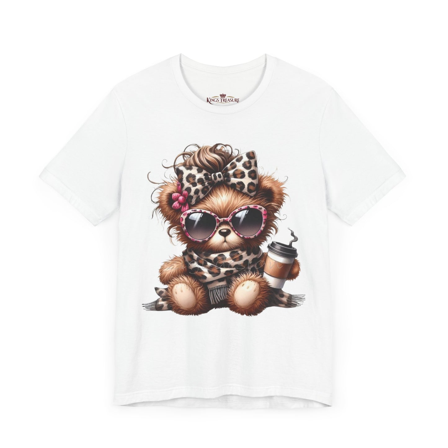 Cool Teddy With Coffee T-Shirt