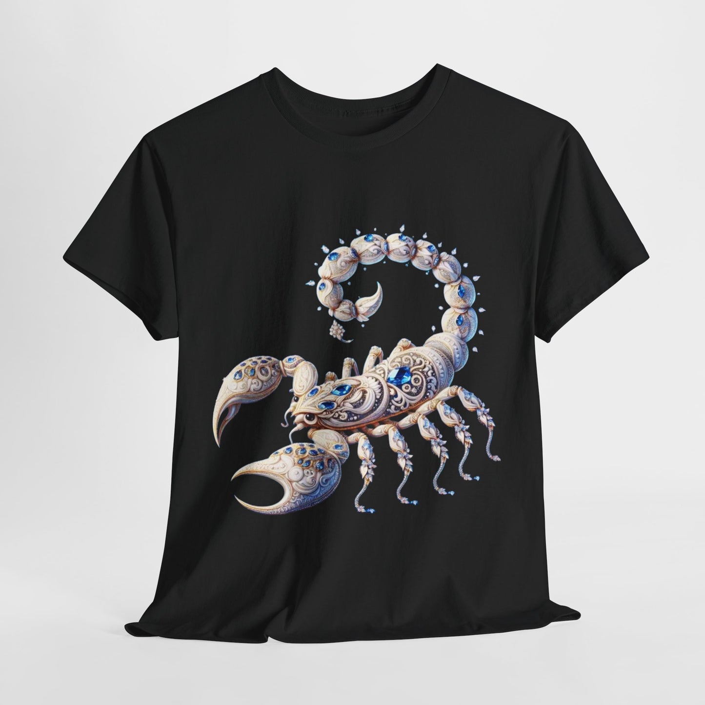 Scorpio Zodiac Unisex Heavy Cotton Tee – Astrology Inspired Casual Wear