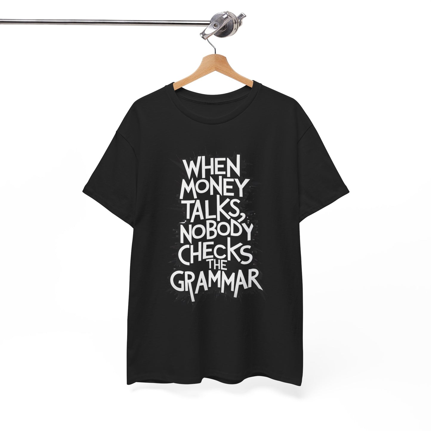 Funny Grammar Quote Unisex Heavy Cotton Tee - Perfect Gift for Writers and Students