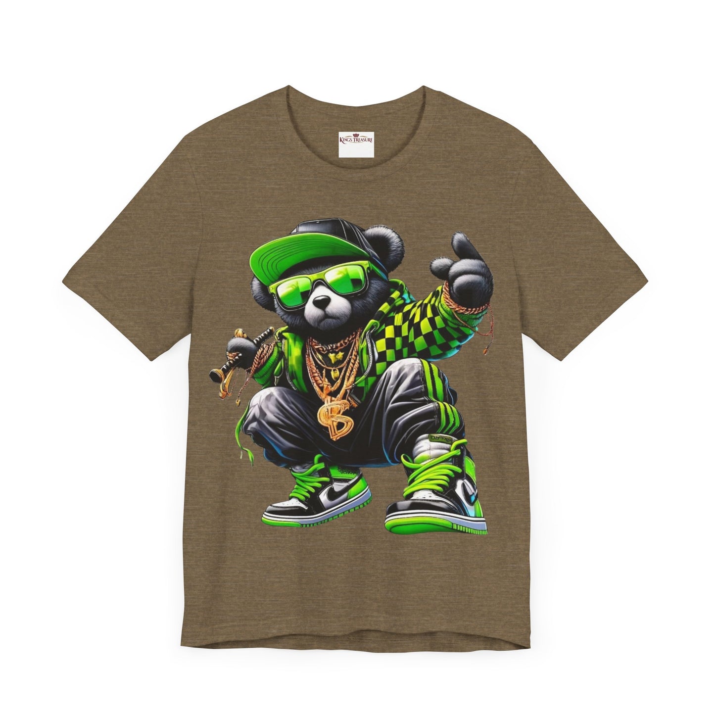 t-shirt the green teddy bear