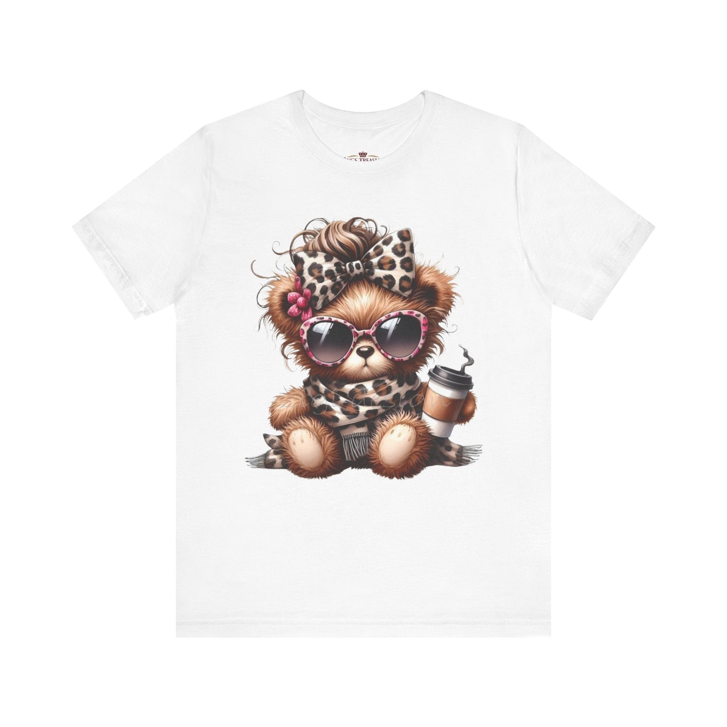 Cool Teddy With Coffee T-Shirt