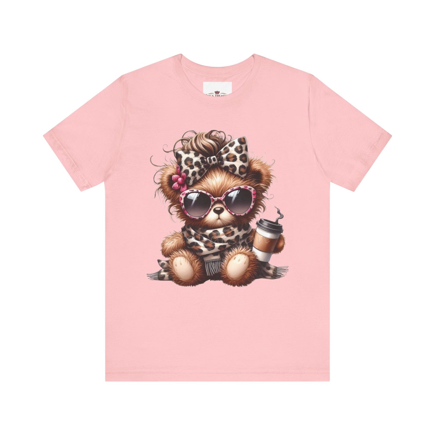 Cool Teddy With Coffee T-Shirt