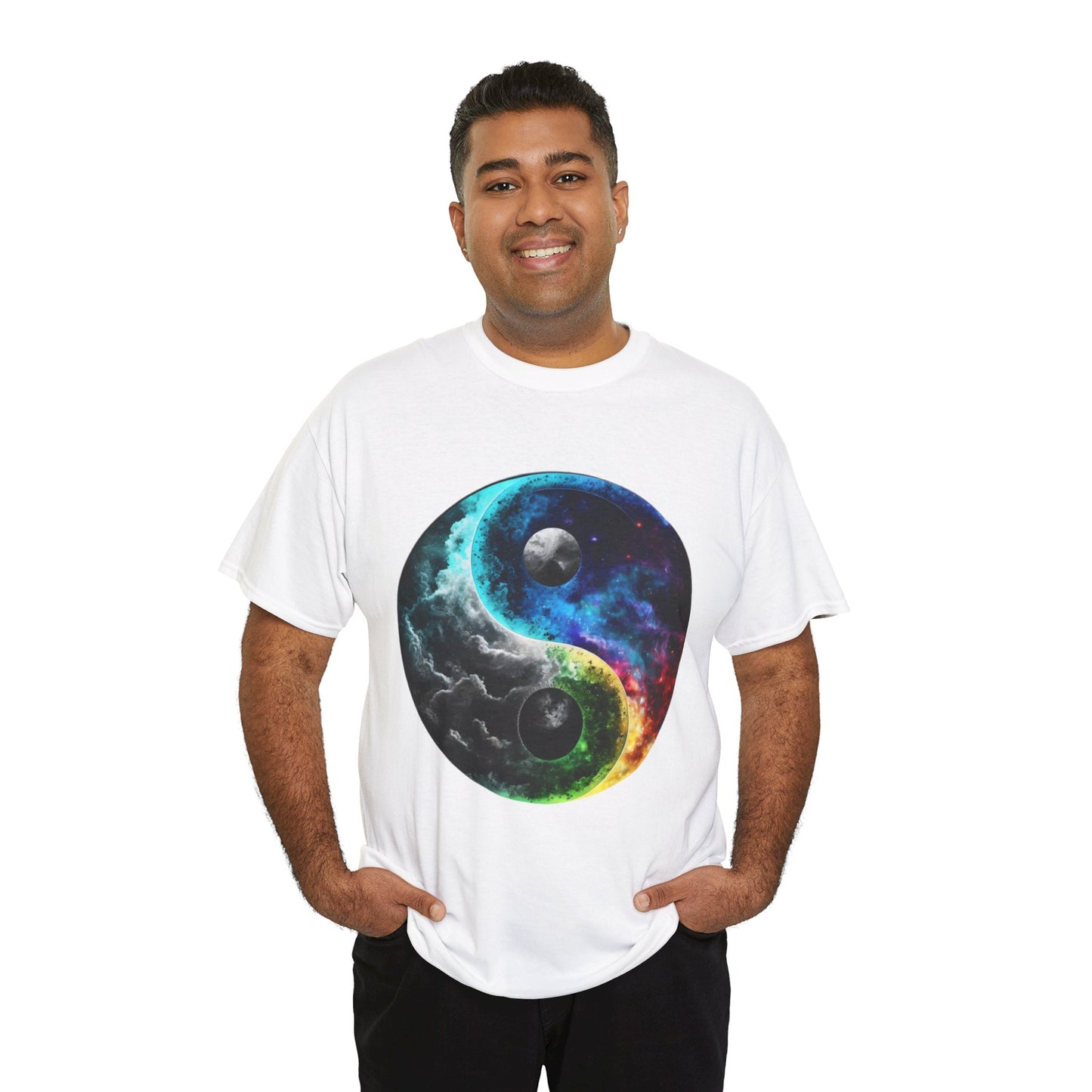 Unisex Heavy Cotton T-shirt yin and yang