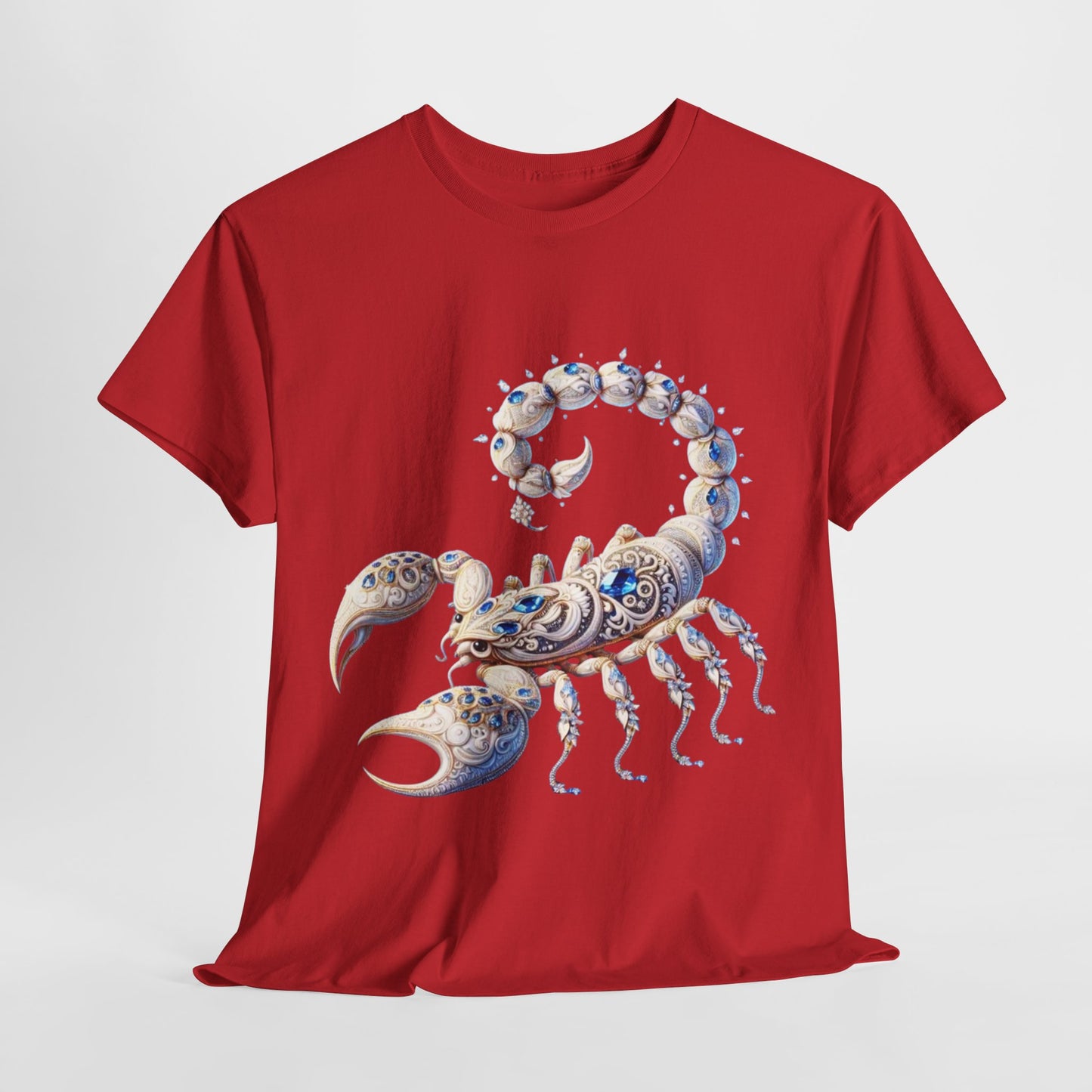 Scorpio Zodiac Unisex Heavy Cotton Tee – Astrology Inspired Casual Wear