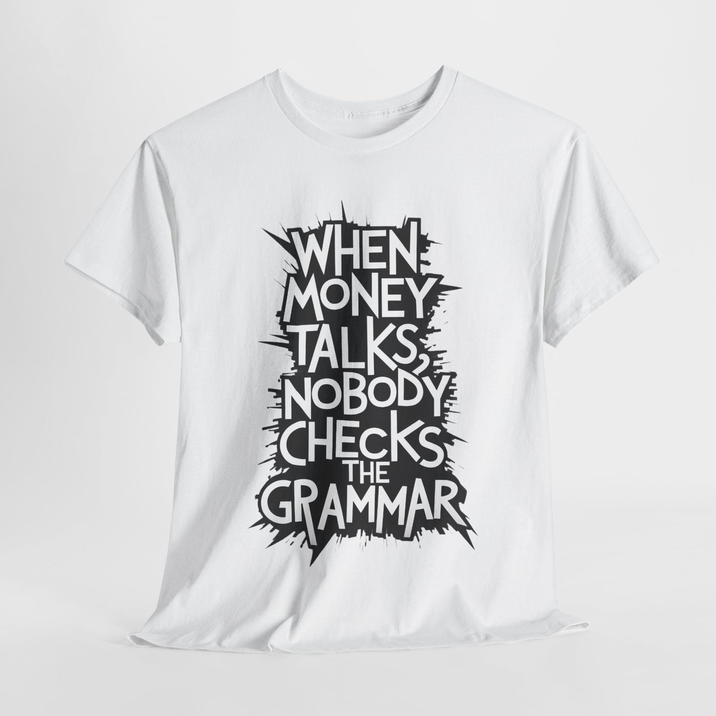 Funny Grammar Quote Unisex Heavy Cotton Tee - Perfect Gift for Writers and Students